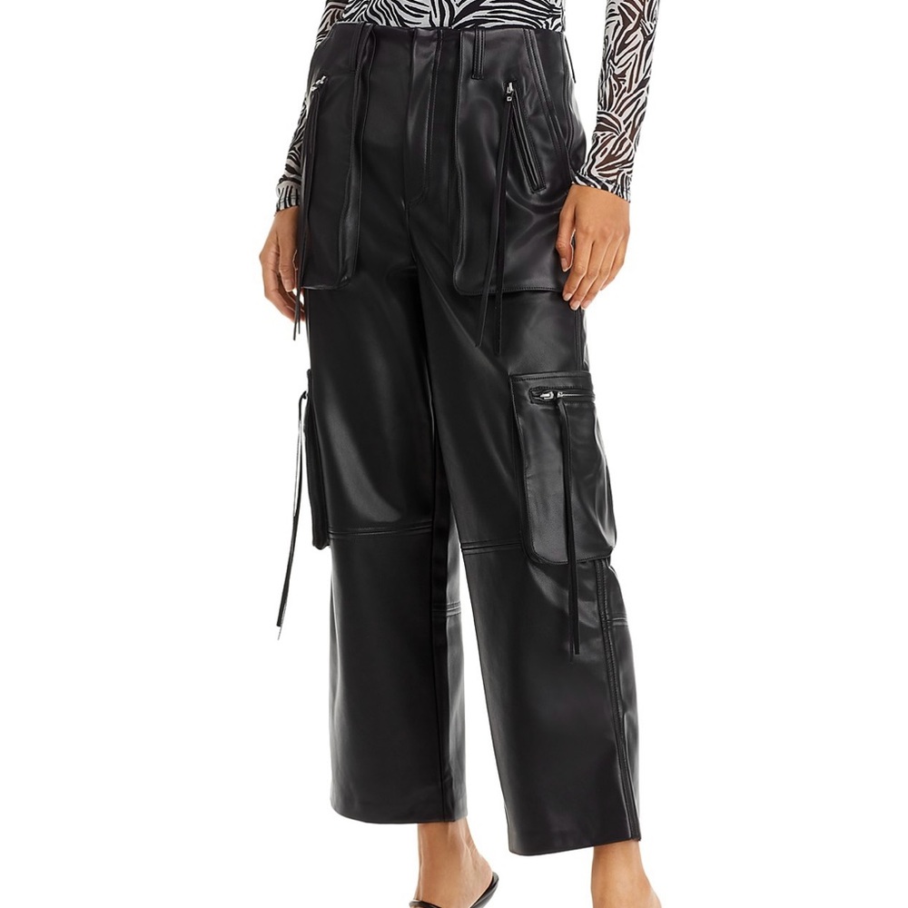 Blank NYC Pleather Cargo Pants